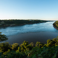 Zusammenfluss des Iguaz&uacute; und des Paran&aacute; am Dreil&auml;ndereck zwischen Argentinien, Brasilien und Paraguay
