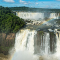 Panorama von der brasilianischen Seite der Igua&ccedil;u Wasserf&auml;lle