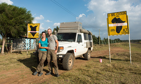 Auf dem Äquator in Kenia